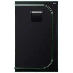 Odlings tält, 120x120x200 cm, Svart, Reflekterande Mylar, Inomhusodling