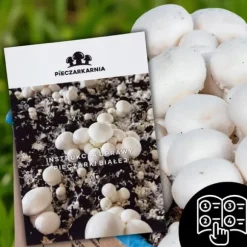 Odlingskit för vita svampar, 20 kg bal, 3-fas myceliumsubstrat, testat