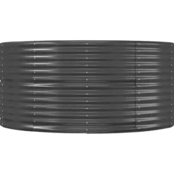 Odlingslåda antracit 367x140x68 cm pulverlackerat stål - Odlingslåda Upphöjd - Odlingslådor Upphöjda - Home & Living