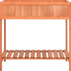 Odlingslåda för örter i massivt granträ - Trädgårdsbänk | Storlek: 80x60x80 cm