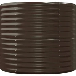 Odlingslåda galvaniserat stål 152x80x68 cm brun