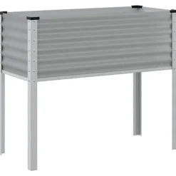 Odlingslåda grå 100x45x90 cm stål