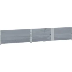 Odlingslåda i massiv furu - Staplingsbar och vikbar design | Färg: Grå | Storlek: 150x100 cm