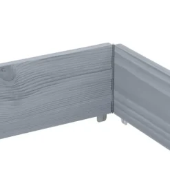 Odlingslåda i massiv furu - Staplingsbar och vikbar design | Färg: Grå | Storlek: 150x100 cm