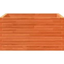 Odlingslåda i massiv furu - Trädgårdsbänk | Färg: Vaxbrun | Storlek: 90x90x46 cm
