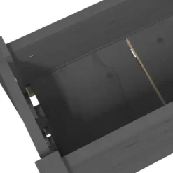 Odlingslåda i massiv furu - Stabil design med 3 blomlådor | Färg: Grå | Storlek: 77x25x104,5 cm