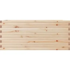 Odlingslåda i massivt furuträ - Robust och rymlig | Storlek: 110x60x45,5 cm | Färg: Natur