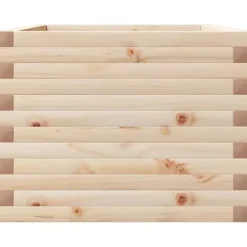 Odlingslåda i massivt furuträ - Robust och rymlig | Storlek: 110x60x45,5 cm | Färg: Natur