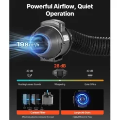 Odlingslåda Kit, 80x80x180 cm, Svart, Inomhus Växtodlingssystem