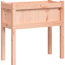 Odlingslåda med ben i Douglas - Planteringslåda | Storlek: 70x31x70 cm | Färg: Träbeige