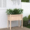 Odlingslåda med ben 70x31x70 cm massiv furu