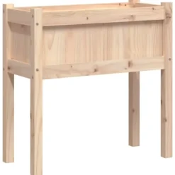 Odlingslåda med ben 70x31x70 cm massiv furu