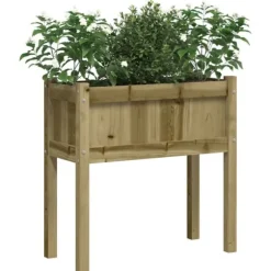 Odlingslåda med ben 70x31x70 cm impregnerat furu