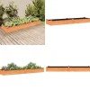 Odlingslåda med foder brun 240x60x25 cm massivt granträ - Upphöjd Odlingslåda - Upphöjd Odlingslåda Med Foder - Home & Living