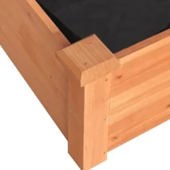 Odlingslåda med foder brun 240x60x25 cm massivt granträ - Upphöjd Odlingslåda - Upphöjd Odlingslåda Med Foder - Home & Living