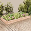 Odlingslåda med foder 240x120x25 cm massivt granträ