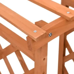 Odlingslåda med spaljébåge i granträ - Perfekt för klätterväxter | Storlek: 49x39x117 cm