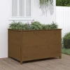 Odlingslåda på ben 119,5x82,5x78 cm honungsbrun massiv furu