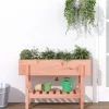 Odlingslåda på ben 101x30x69 cm massivt douglasträ