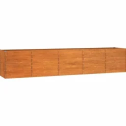 Odlingslåda rostig 400x80x77 cm rosttrögt stål