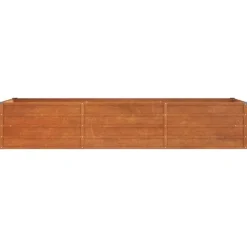 Odlingslåda rostig 240x80x45 cm rosttrögt stål