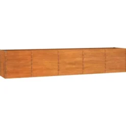 Odlingslåda rostig 400x80x77 cm rosttrögt stål