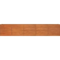 Odlingslåda rostig 400x80x77 cm rosttrögt stål