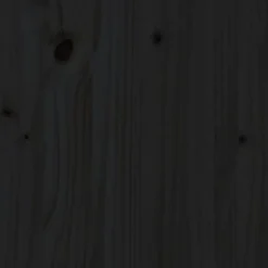 Odlingslåda svart 80x80x27 cm massiv furu - Odlingslåda Upphöjd - Odlingslådor Upphöjda - Home & Living