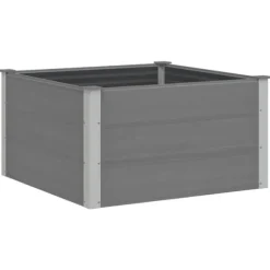 Odlingslåda upphöjd WPC 100x100x54 cm grå