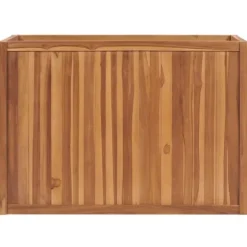 Odlingslåda upphöjd 100x50x70 cm massivt teakträ