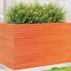 Odlingslåda vaxbrun 110x60x68,5 cm massiv furu