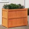 Odlingslåda vaxbrun 90x50x70 cm massiv furu