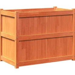 Odlingslåda vaxbrun 90x50x70 cm massiv furu