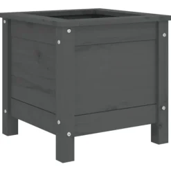 Odlingslåda 40x40x39 cm grå massiv furu