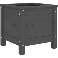 Odlingslåda 40x40x39 cm grå massiv furu