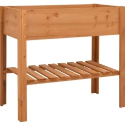 Odlingslåda 88x43x80 cm granträ