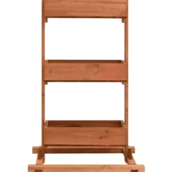 Odlingslåda 52x30x78 cm granträ