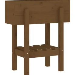 Odlingslåda 62x30x69 cm honungsbrun massiv furu