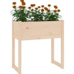 Odlingslåda 78x40x81 cm massiv furu - Odlingslåda Upphöjd - Odlingslådor Upphöjda - Home & Living