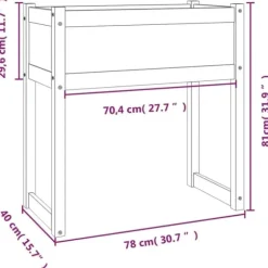 Odlingslåda 78x40x81 cm massiv furu - Odlingslåda Upphöjd - Odlingslådor Upphöjda - Home & Living