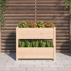 Odlingslåda 77x25x66 cm massiv furu