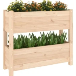 Odlingslåda 77x25x66 cm massiv furu