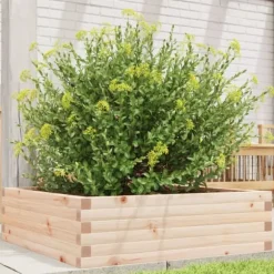 Odlingslåda 80x80x23 cm massiv furu