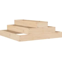 Odlingslåda 80x80x27 cm massiv furu
