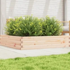 Odlingslåda 110x110x23 cm massivt furuträ