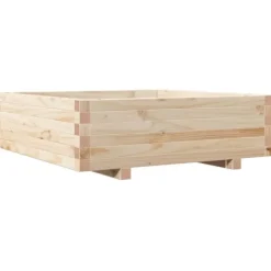 Odlingslåda 80x80x26,5 cm massivt furuträ