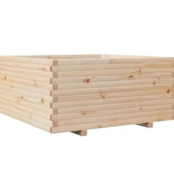 Odlingslåda 100x100x49,5 cm massivt furuträ