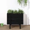 Odlingslåda 62x50x57 cm svart massiv furu