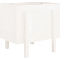 Odlingslåda 62x50x57 cm vit massiv furu