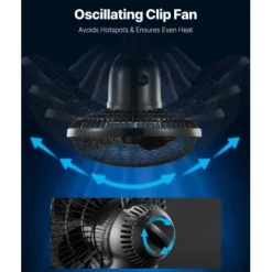 Odlingslådeset, 100x100x200 cm, Svart, För inomhusodling av växter